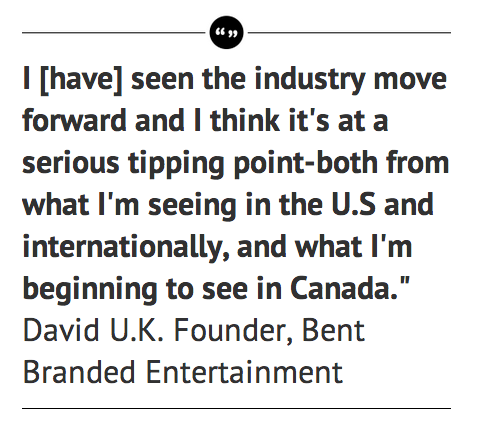 David UK Quote on Branded Conten